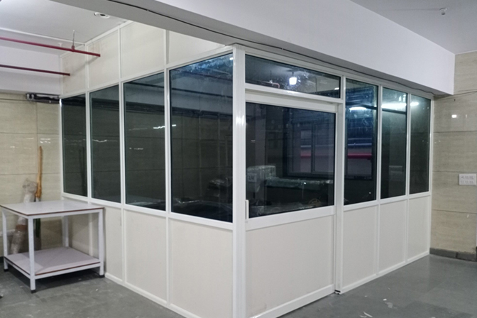Aluminum Cabin Partition Work in India, Gujarat